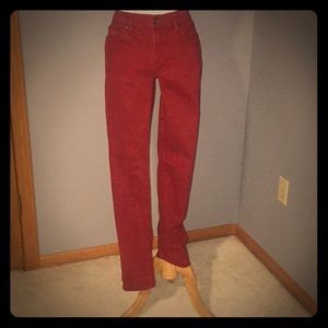 Red Ralph Lauren Boot Cut Jeans Size 4